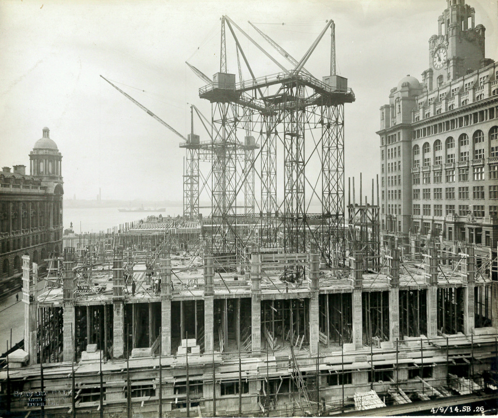 Stewart Bale - Cunard Building Construction, 1914 -Courtesy of National Museums Liverpool (Merseyside Maritime Museum)