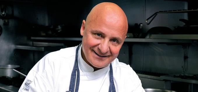 Aldo Zilli prepares to cook