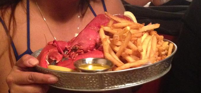 Full lobster and chips