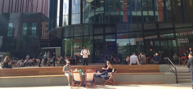 HOME Terrace Manchester Summertime as it should be