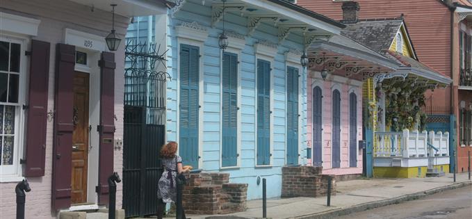 Walking into the French Quarter 