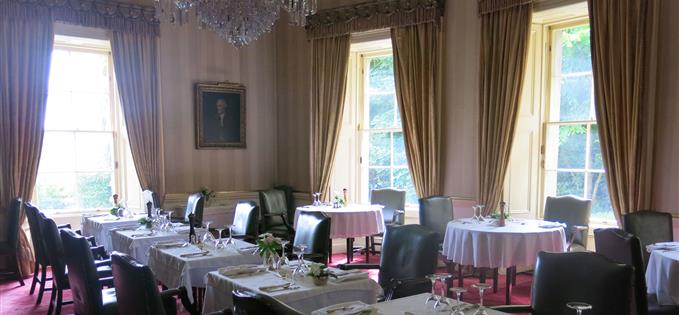 Exquisite dining room at Newport House