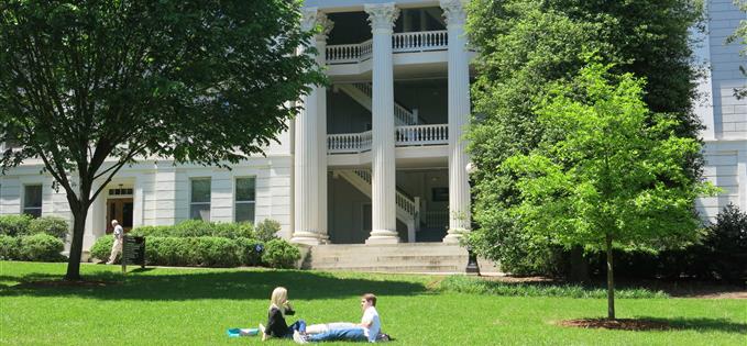 Idyllic campus afternoon