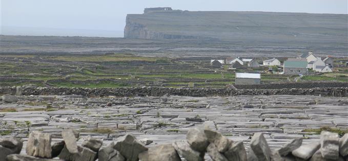 Dun Aengus in the distance