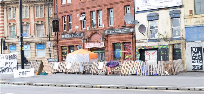 Ducie Bridge squatting site