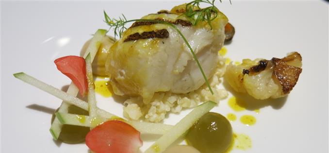 Curried monkfish