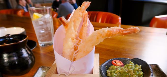 Tiger prawn tempura