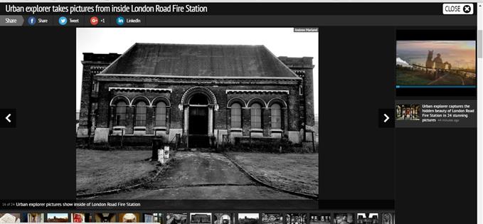 Inside the London Road Fire Station...