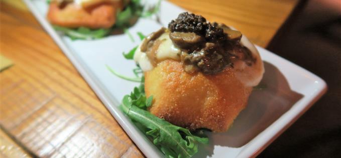 .Porcini mushroom, smoked mozzarella truffle oil.JPG