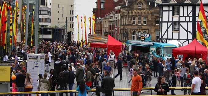 Manchester Day crowds