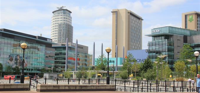 MediaCityUK also has a big screen