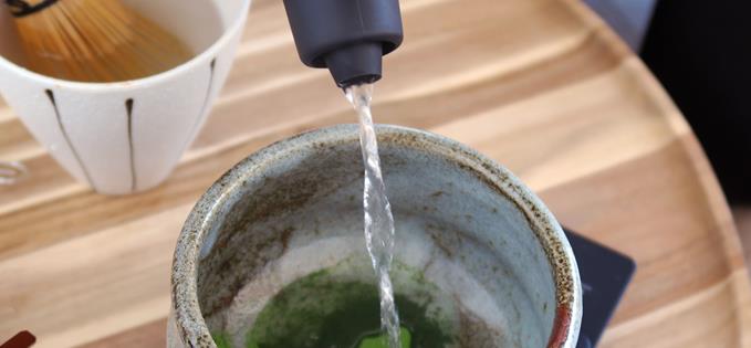 Matcha is traditionally served in a chawan bowl