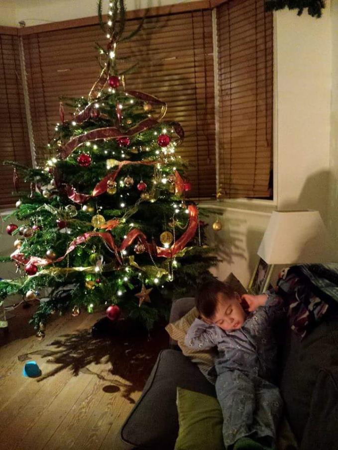 The too tired for Christmas tree