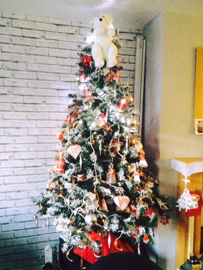 The real thing: A Coca-Cola decorated Christmas tree