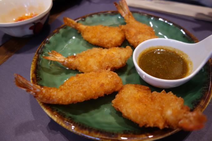 Goong tohd breaded king prawns with chilli lime sauce £6.95