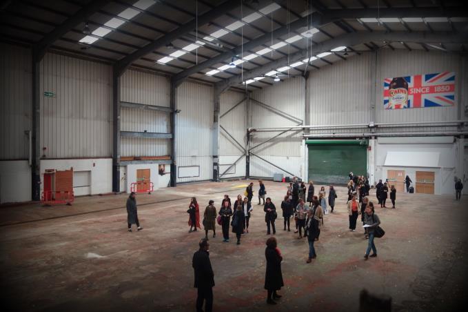 The cavernous Cains former canning plant which will house the Biennial show