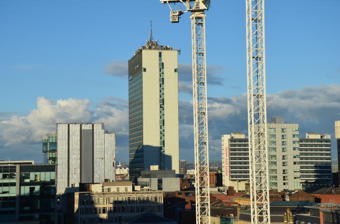 City Tower and cranes