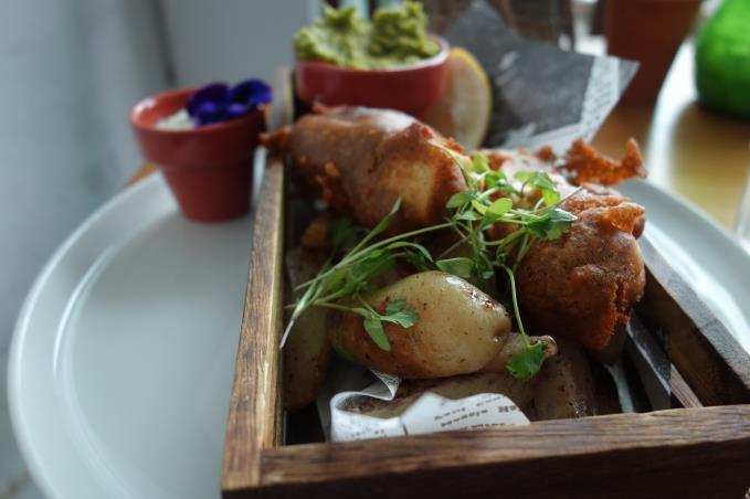 Indian tofu goujons