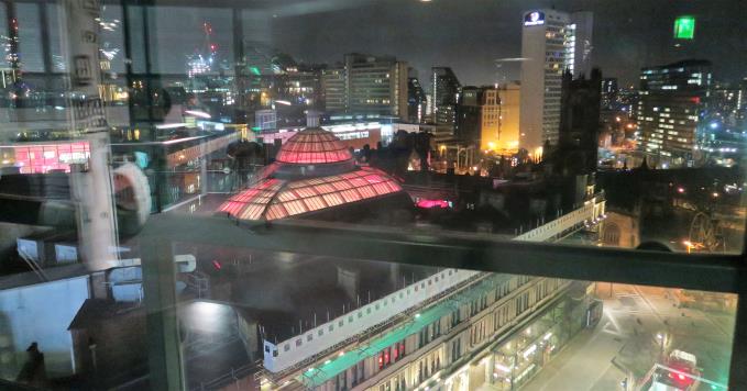 The view from the stairs, not the restaurant