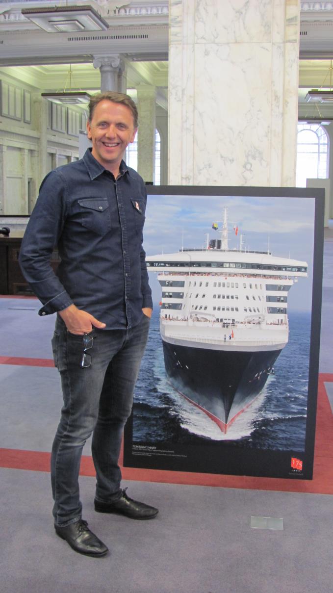 James Morgan launches his show at the Cunard Building