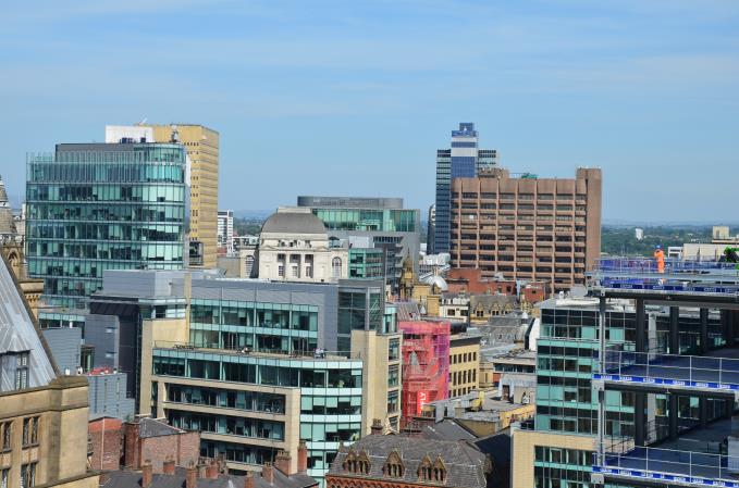 Central business district pinned by the CIS Tower