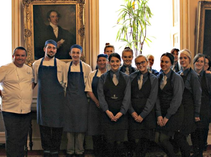 The Carrington Catering team who made the Queen lunch