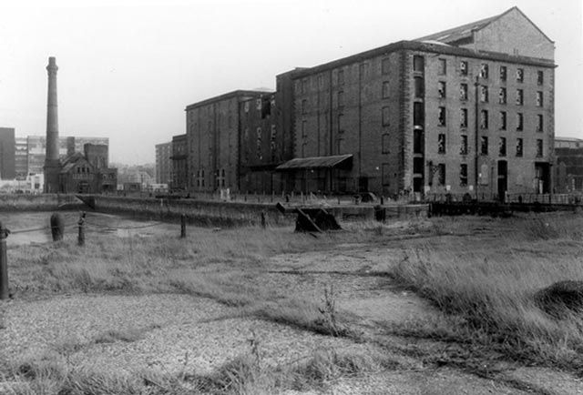 The Albert Dock in the early 1980s