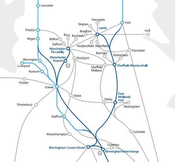 Hs2 Route Map Manchester