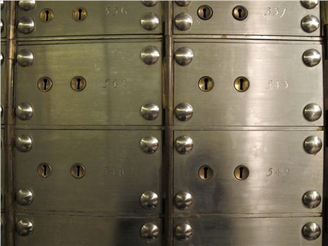 Safety Deposit Boxes In The Vault