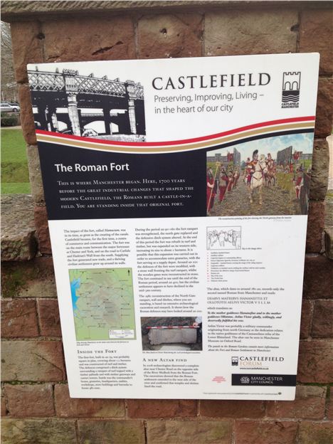 One of the excellent display boards in Castlefield