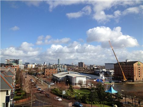 Views From The Quays Back To The City Centre In February 2012