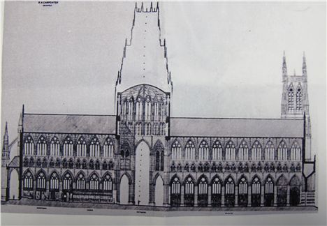 Carpenter's proposed Piccadilly Anglican Cathedral