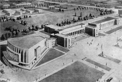 The 1945 Manchester Plan's proposed Civic Centre