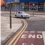 A Cycle Lane In Liverpool