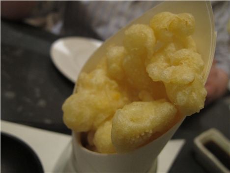 Popcorn tempura