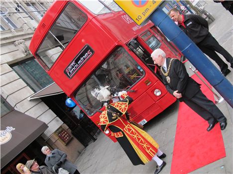 Mayor jumps as Town Cryer Shouts