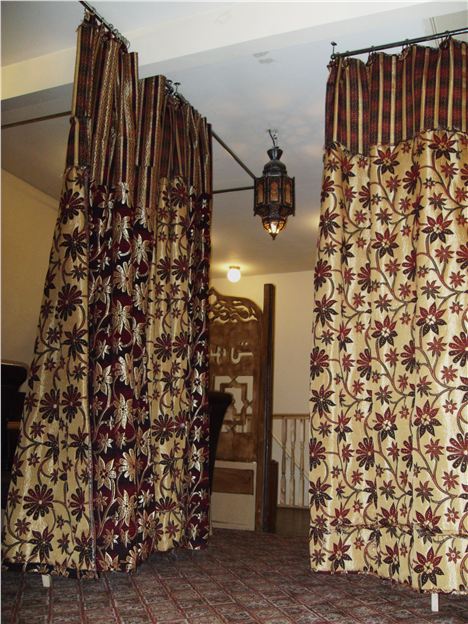 Curtains and enclosure