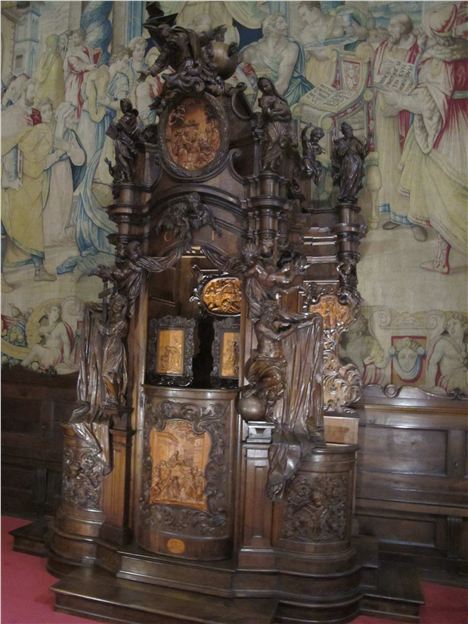 Iincredibel Carved Confessional In Santa Maria