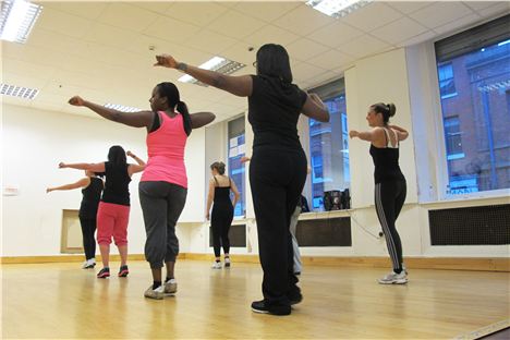 Laura Carden teaching Bokwa at Sunshines Studios, Manchester