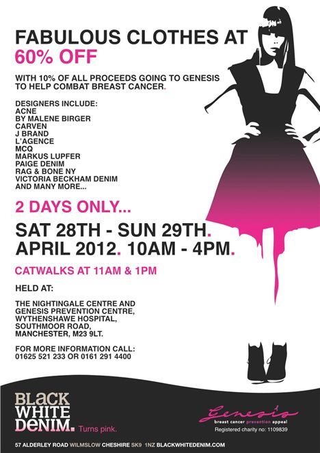 Black White Denim Designer Sale At The Nightingale Centre