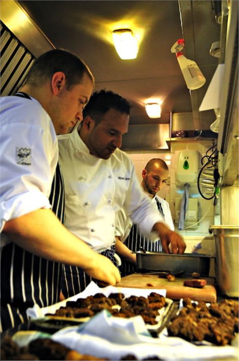 Michael Caines concentrates