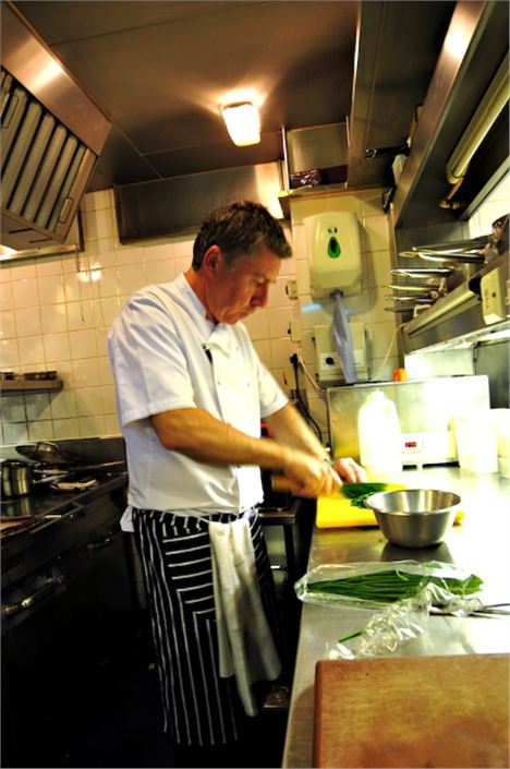 Paul Heathcote cheffing away