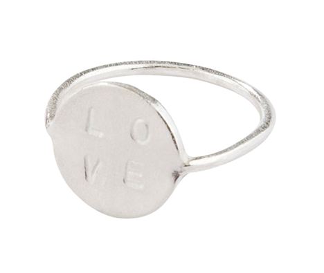 Sterling Silver Love Ring, Daisy Knights, £99 at Black White Denim