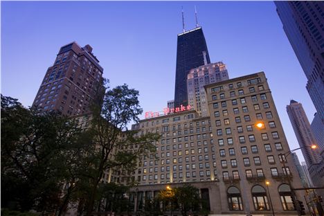 Sunset On The Drake Hotel, Chicago