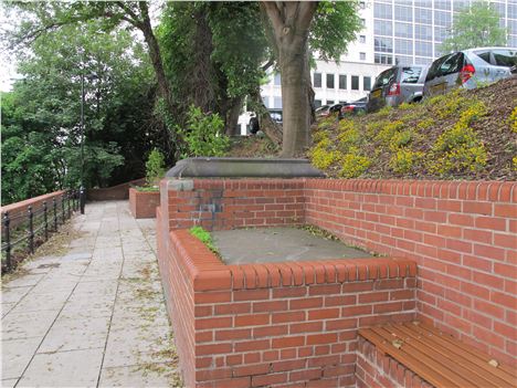 Stone plinth remains