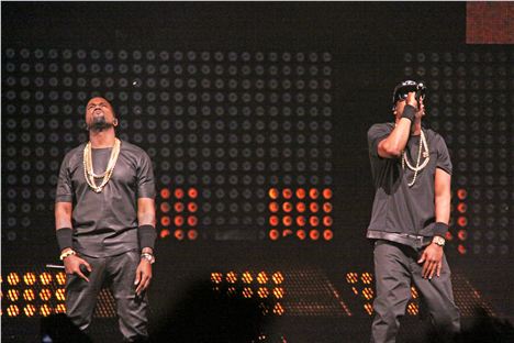 Jay Z and Kanye West at Manchester Arena