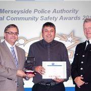 Cllr Bill Weightman, Paul Nagle And Bernard Lawson, Deputy Chief Constable Of Merseyside Police