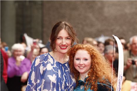 Kelly Mcdonald, Voice Of Merida And A Princess Lookalike At The Premiers