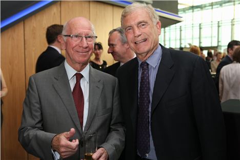 Sir Bobby Charlton and Sir Trevor Brooking