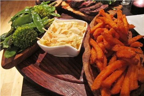 Plenty of sides options to go with your Bohemia steak feast platter